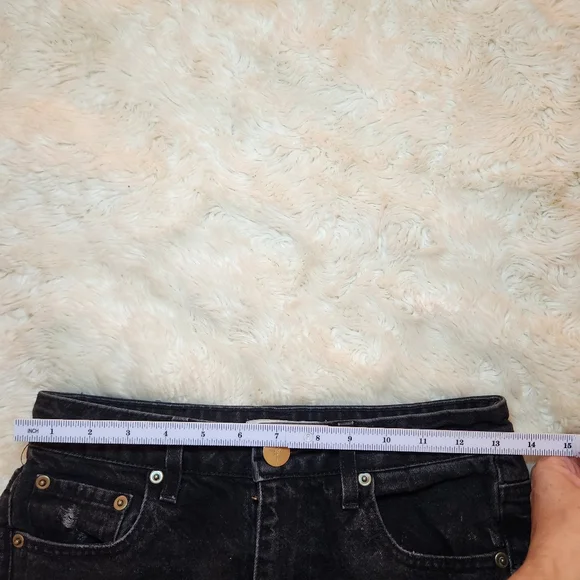 Aviator Nation Vintage Black Distressed Rippedjeans Size 24